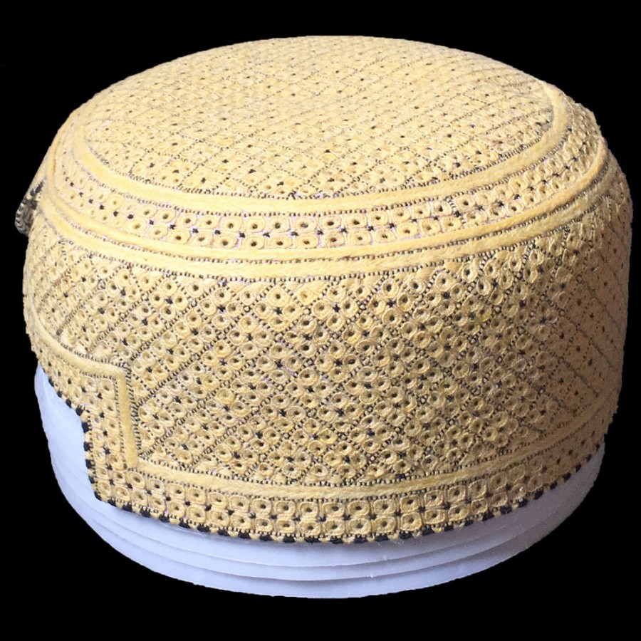 yellow Jamali Rumali Sindhi Cap or Topi MKC-847